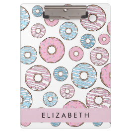 Pranchetas Rosquinhas rosa, Rosquinhas azuis, borrifadas, seu