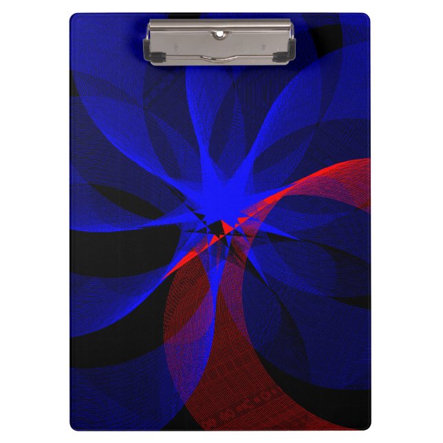 Pranchetas Rotating Blue Accent Geometric Clipboard (Frente)