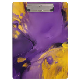 Pranchetas Roxo e Dourado Abstrato