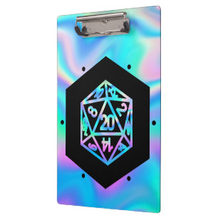Pranchetas RPG Dice Holo Fantasy Retro Tabletop PnP Gamer