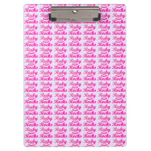 Pranchetas Ruby Rocks design SWEET PINK