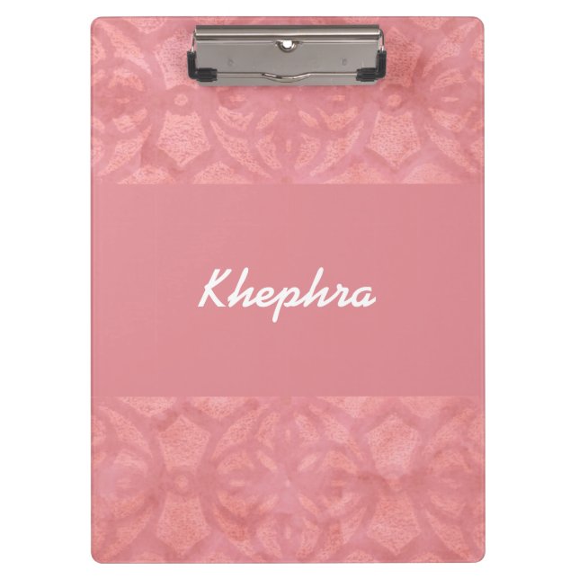 Pranchetas Ruddy Pink Batik Name (Frente)