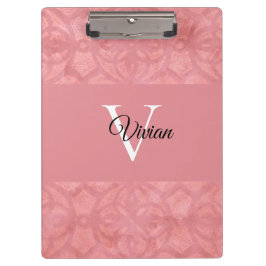 Pranchetas Ruddy Pink Batik Name Monogrammed