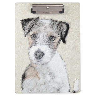 Pranchetas Russell Terrier Rough Painting - Arte Original de
