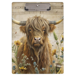Pranchetas Rustic Highland Cow 