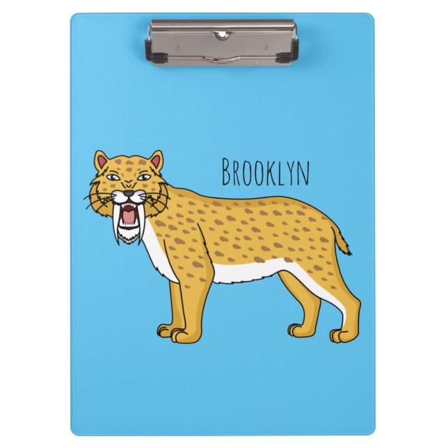Pranchetas Saber-toothed tiger illustration (Frente)