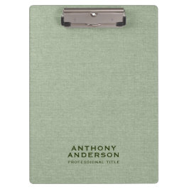 Pranchetas Sage Green Fabric Texture