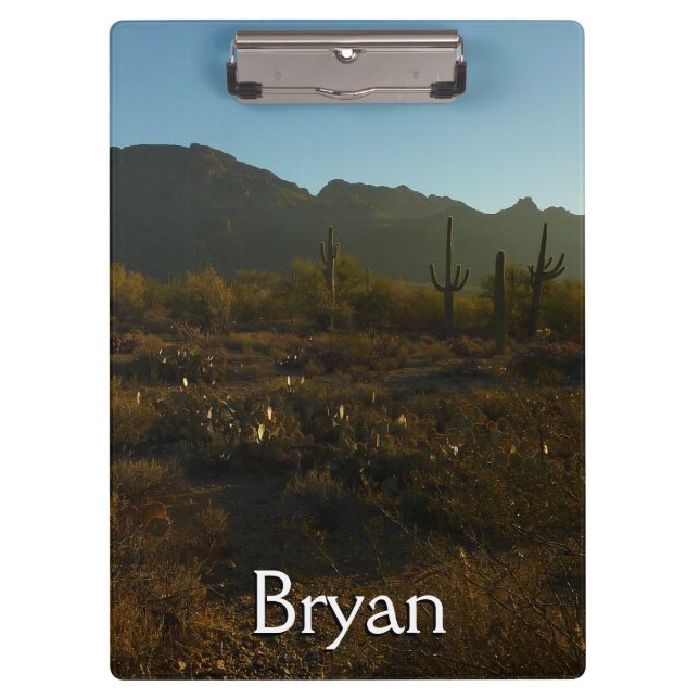 Pranchetas Saguaro Sunrise no Parque Nacional de Saguaro (Frente)