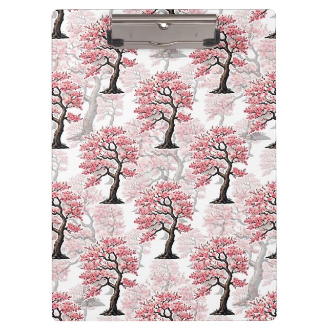 Pranchetas Sakura Pink Chersom Tree Design (Frente)