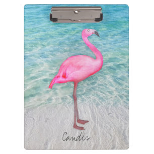 Pranchetas Sandy Beach tropical do flamingo cor-de-rosa feito