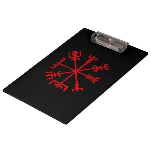 Pranchetas Sangue Red Vegvísir (Viking Compass) (Inclinado)