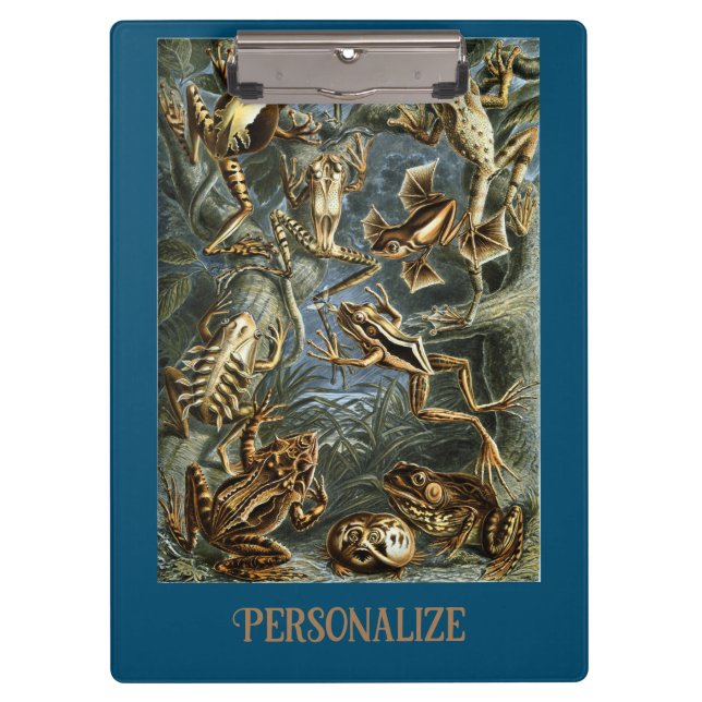 Pranchetas Sapo e sapo Ernst Haeckel vintage (Frente)