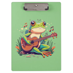 Pranchetas Sapo Reproduzido com Anfíbio Musical Banjo-Cute