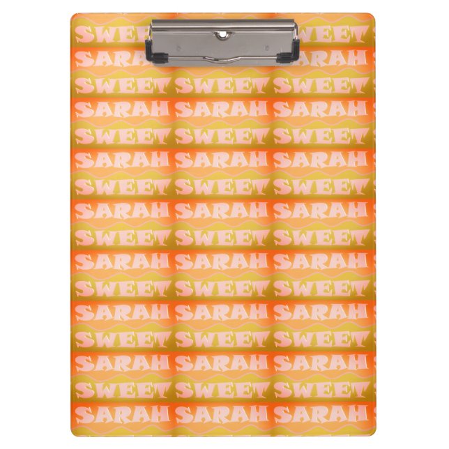 Pranchetas Sarah Sweet design verde-clara cor de areia (Frente)