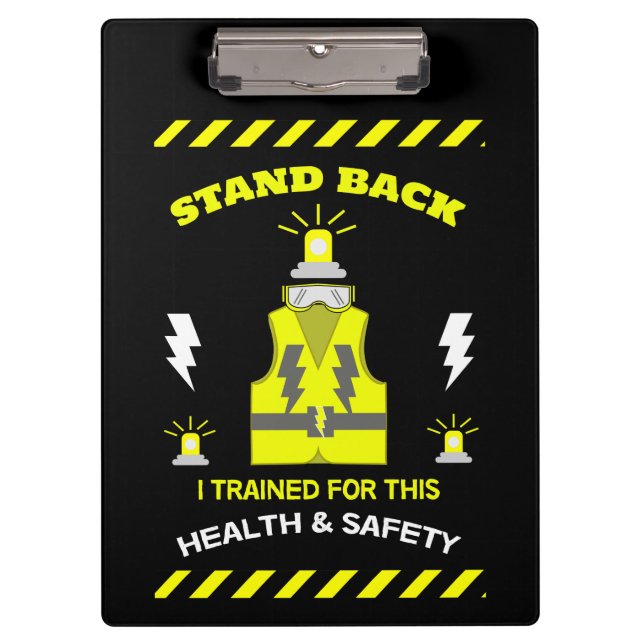 Pranchetas Saúde E Segurança Engraçadas | NEBOSH | Oficial |  (Frente)