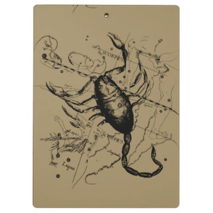 Pranchetas Scorpio Constellation Hevelius 1690 Decor