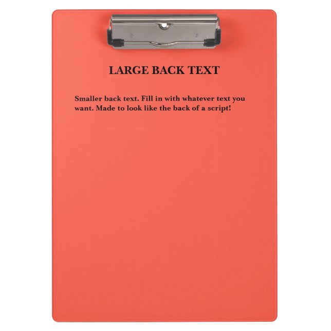 Pranchetas Script de Reprodução da Edição em Ação Estilado (Frente)