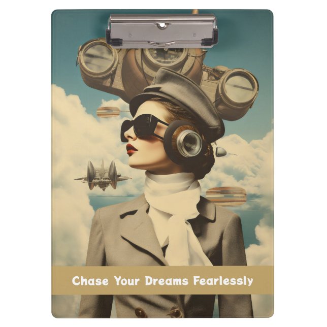 Pranchetas Senhora Steampunk Persegue Seus Sonhos Ininterrupt (Frente)