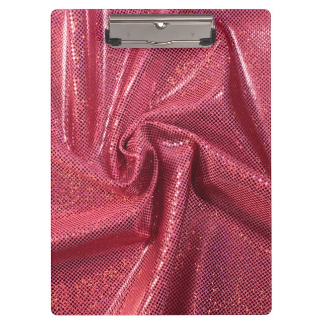 Pranchetas Sequin sparkle glitter parece rosa vermelho (Frente)