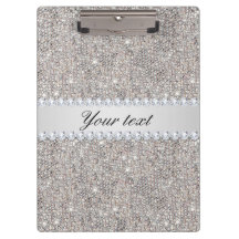 Sequins e diamantes de prata do falso