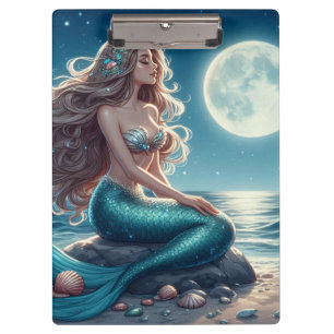 Pranchetas Sereia na praia à noite