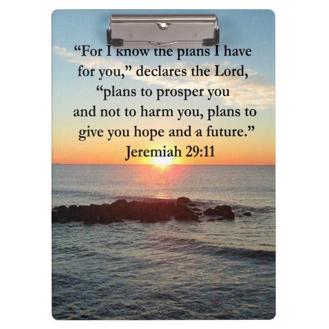 PRANCHETAS SERENE JEREMIAH 29:11 SUNRISE (Frente)
