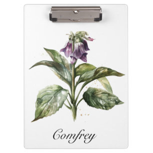 Pranchetas Serene Watercolor Comfrey, personalizada