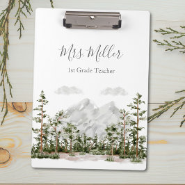 Pranchetas Serra e Floresta de Aquarela Monogramada
