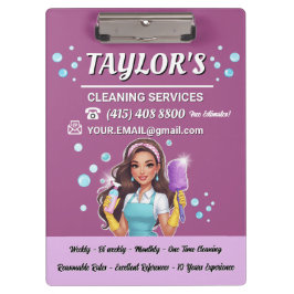 Pranchetas Serviços de limpeza de casas-comuns