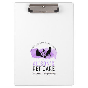 Pranchetas Serviços de Pet Care / Sitting / Caminho de Dod