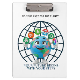Pranchetas Seu Futuro Seus Passos Dia da Terra Sustentabilida
