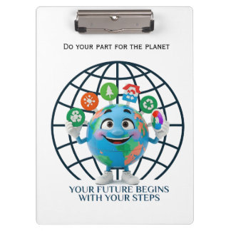 Pranchetas Seu Futuro Seus Passos Dia da Terra Sustentabilida
