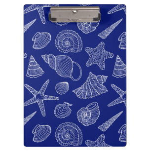 Pranchetas Shell azul brilhante modela