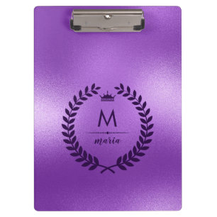 Pranchetas Shimmering Purple Background Com Laurel Wreath