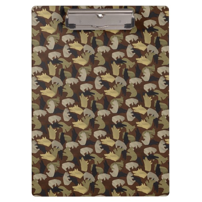 Pranchetas Silhouette Animal Camouflage Brown (Frente)