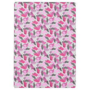 Pranchetas Silhouette Animal Camouflage rosa