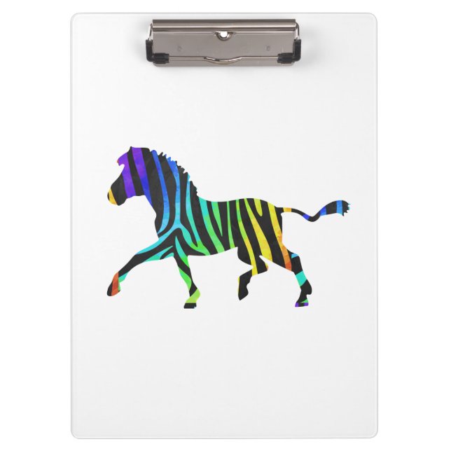 Pranchetas Silhouette Zebra Black e Rainbow (Frente)