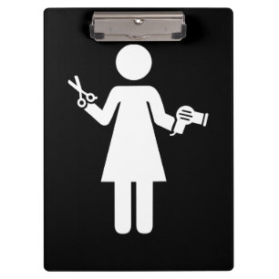 Pranchetas Símbolo de cabeleireiro