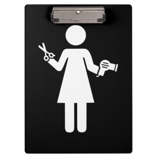 Pranchetas Símbolo de cabeleireiro