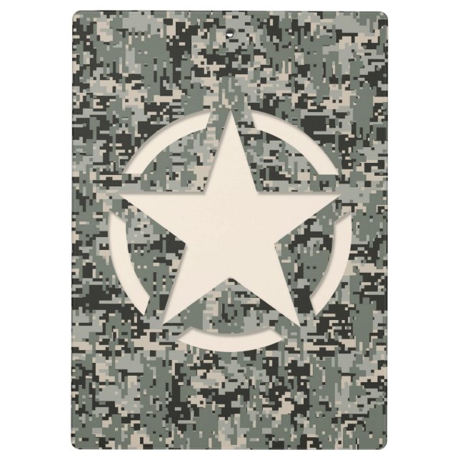 Pranchetas Símbolo de estrela - Camuflagem digital Pixel (Verso)