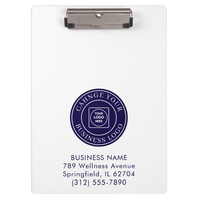 Pranchetas Simple Business Logo Staff Pro clipboard (Frente)