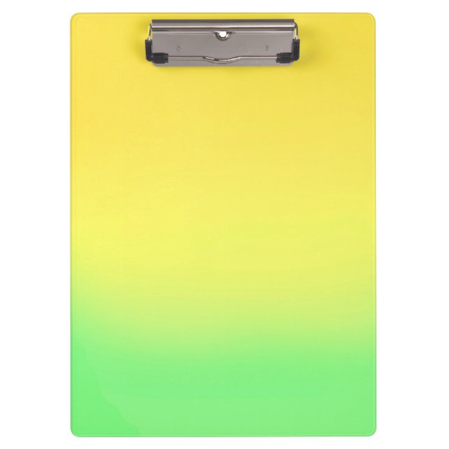 Pranchetas Simples Efeito de Mão Solar Verde Amarelo (Frente)