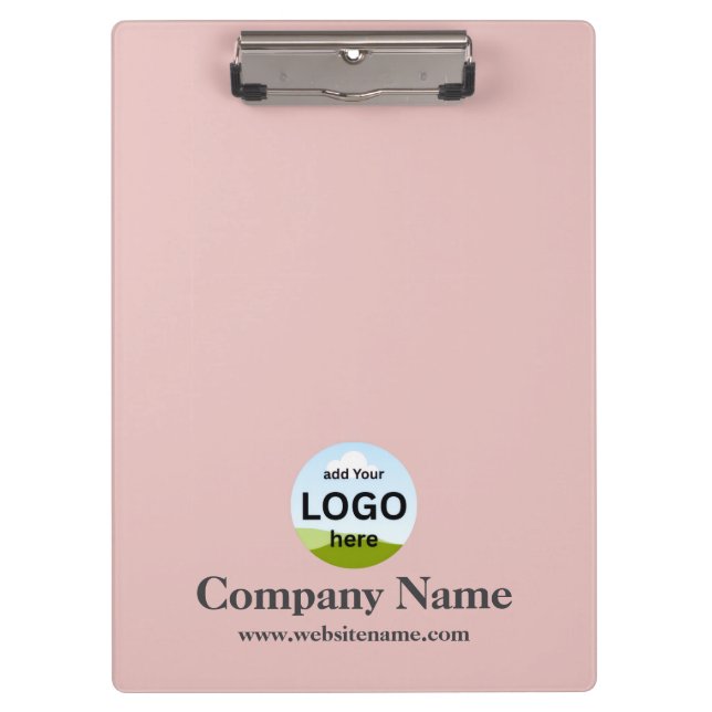 Pranchetas Simples Logotipo da Empresa Personalizado Moderno  (Frente)
