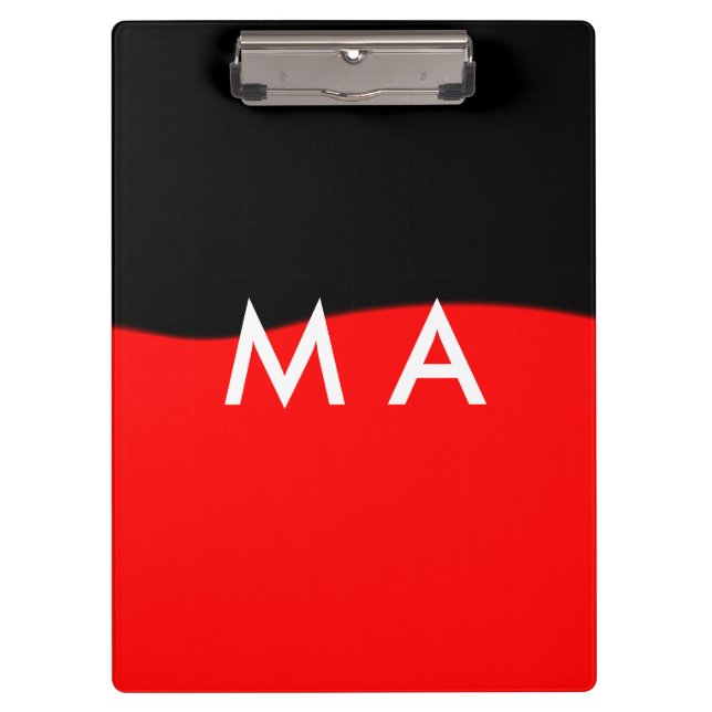 Pranchetas Simples monograma adicione seu nome com letra míni (Frente)