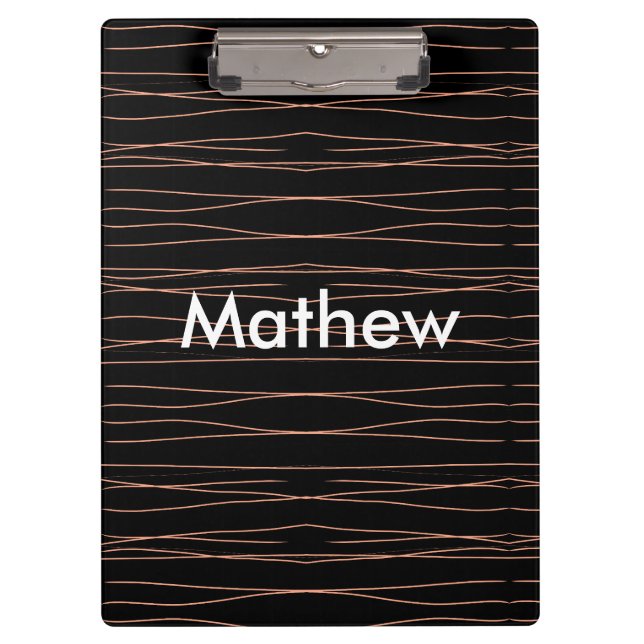 Pranchetas Simples monograma adicione seu nome com letra míni (Frente)