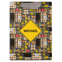 Pranchetas Sinais de Construção Rodoviária