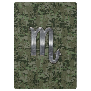 Pranchetas Sinal Scorpio Zodiac Camo Digital Woodland