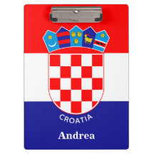 Sinalizador Croata Personalizado Com Nome