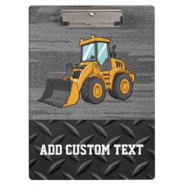 Pranchetas Skid Steer Construction Logo clipboard