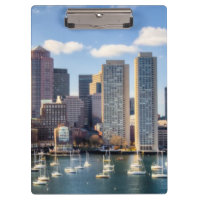 Skyline de Boston do beira-rio